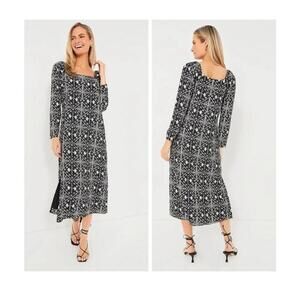 Tuckernuck Hyacinth House Sabrina Square Neck Midi Dress NWT XXS 2XS